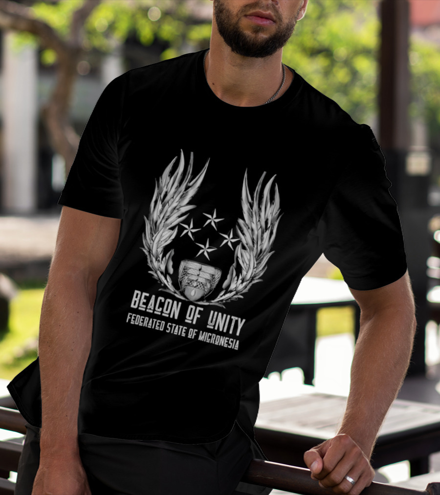 Beacon Of Unity Federated State Of Micronesia Four Stars Laurel T-Shirt