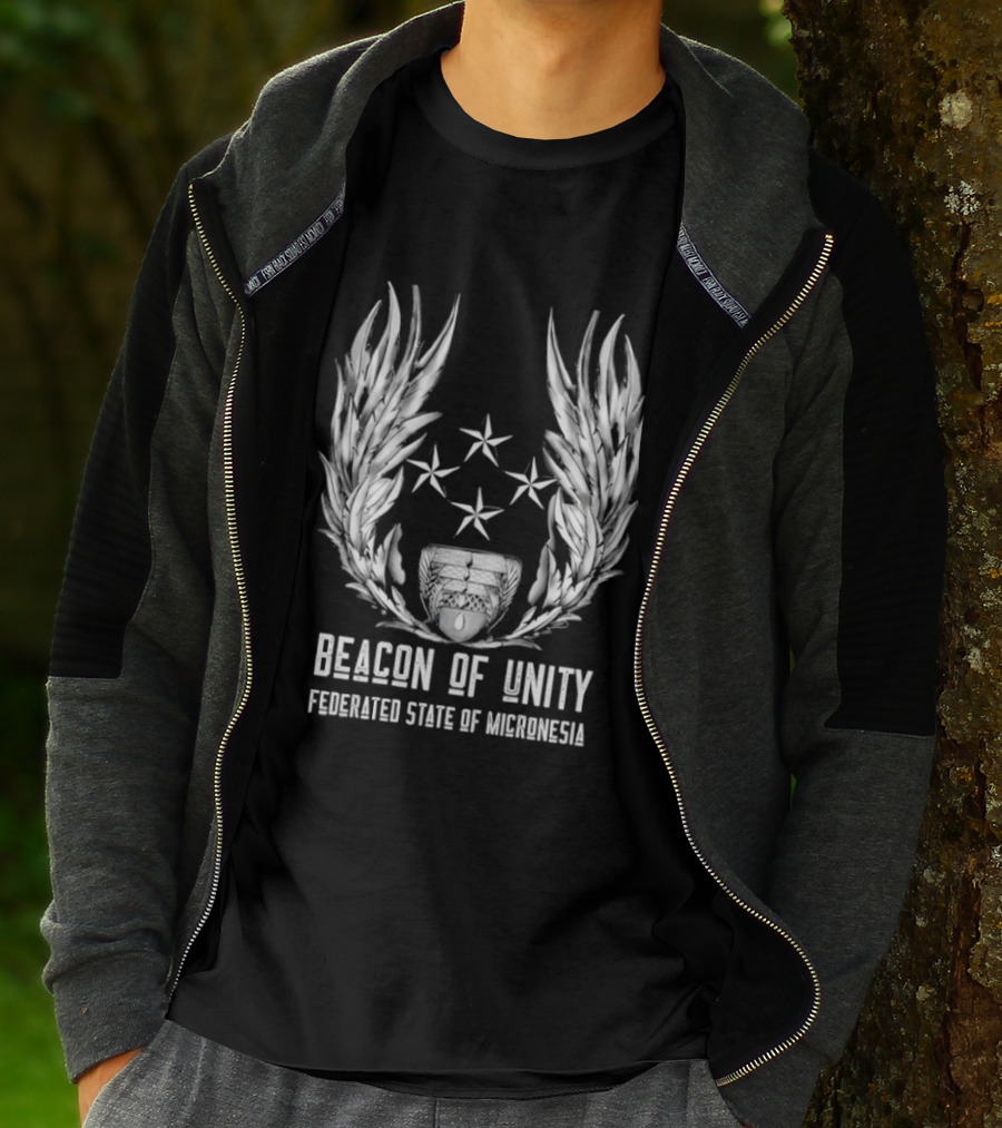 Beacon Of Unity Federated State Of Micronesia Four Stars Laurel T-Shirt