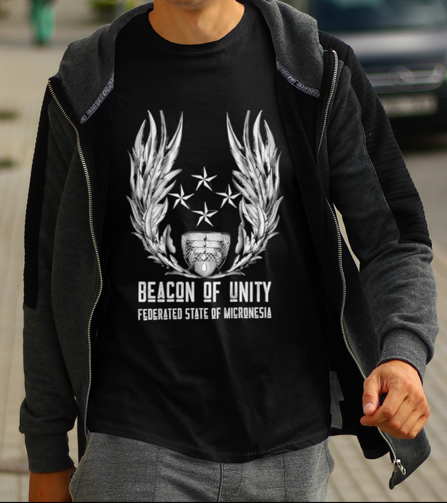 Beacon Of Unity Federated State Of Micronesia Four Stars Laurel T-Shirt