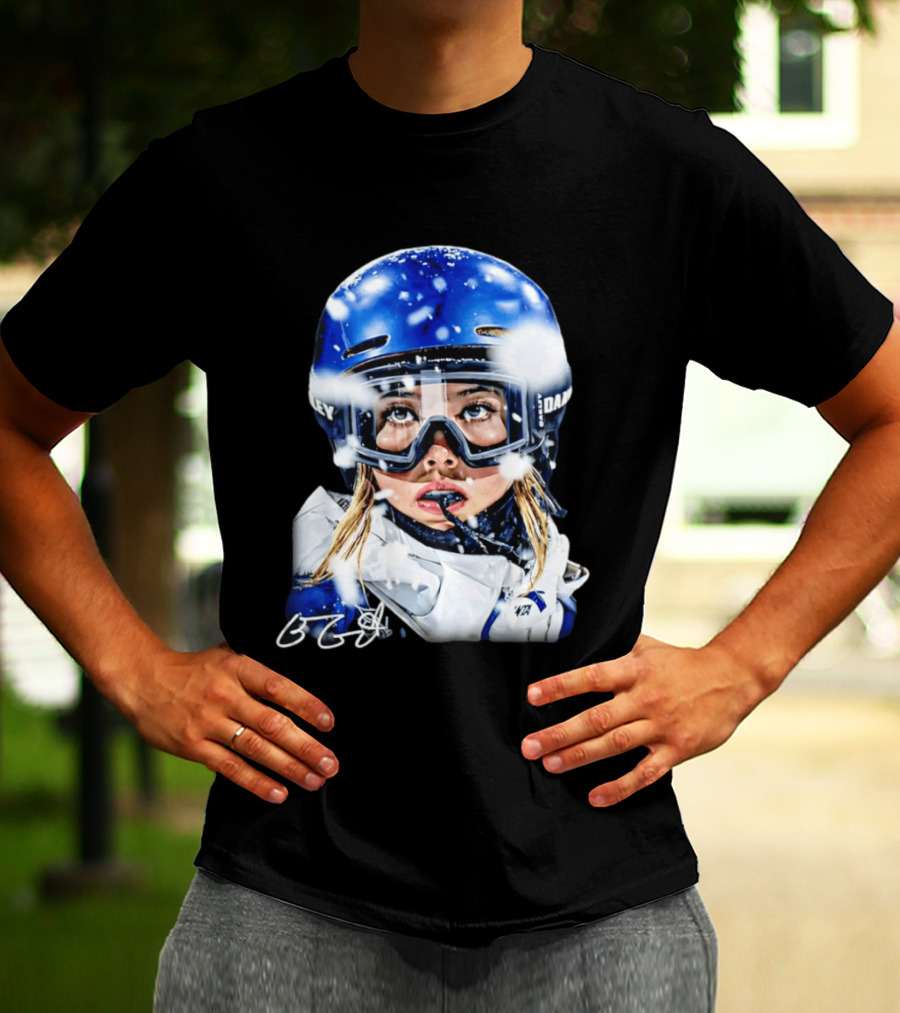 Eileen Gu Aura Snowboard Oakley Goggles Winter Sports T-Shirt