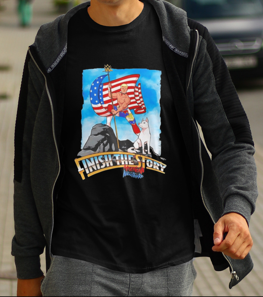 Cody Rhodes Finish The Story American Nightmare WWE Flag T-Shirt