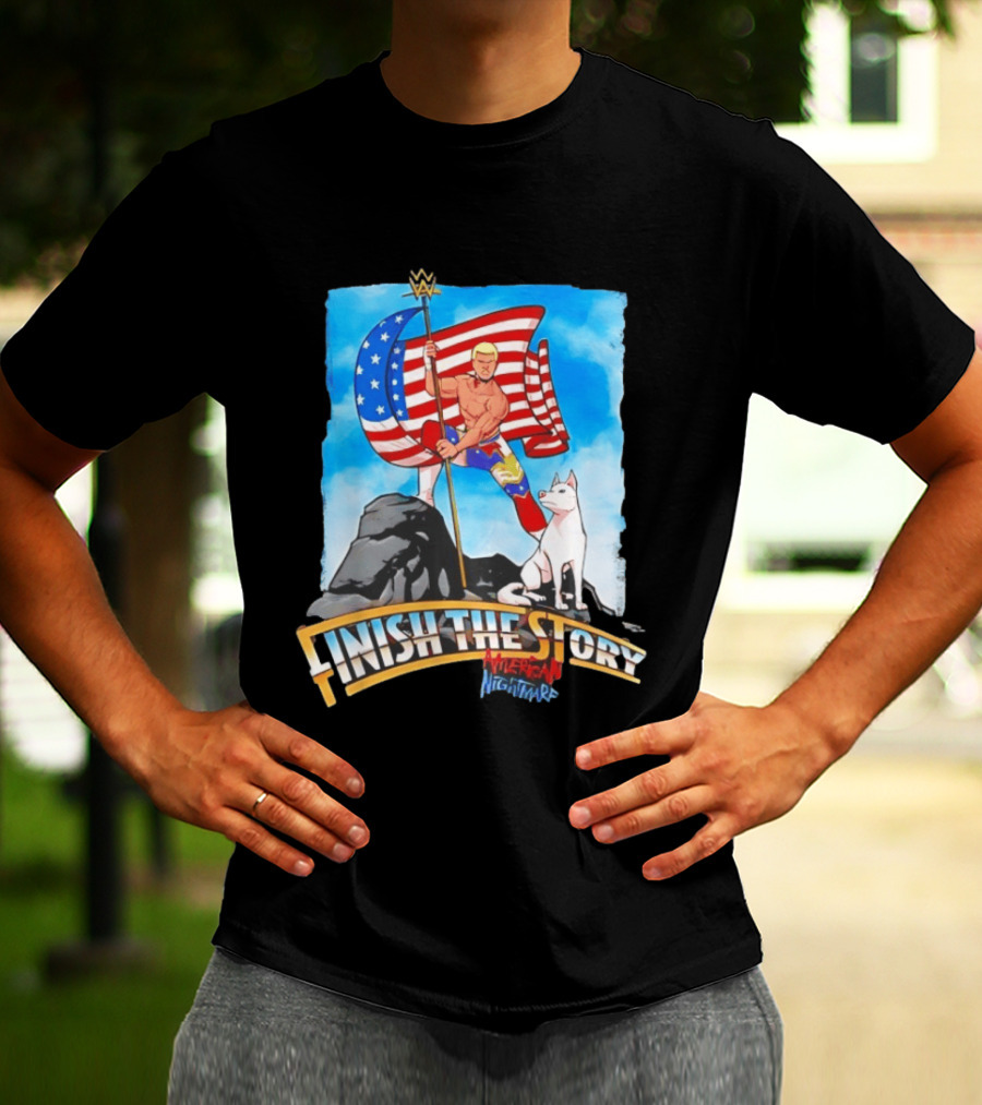 Cody Rhodes Finish The Story American Nightmare WWE Flag T-Shirt