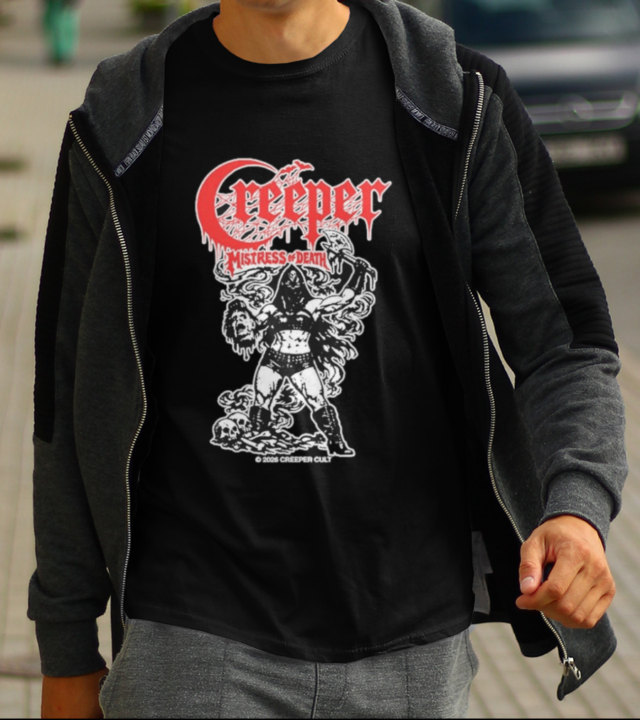 Creeper Mistress Of Death Creepercult 2023 T-Shirt