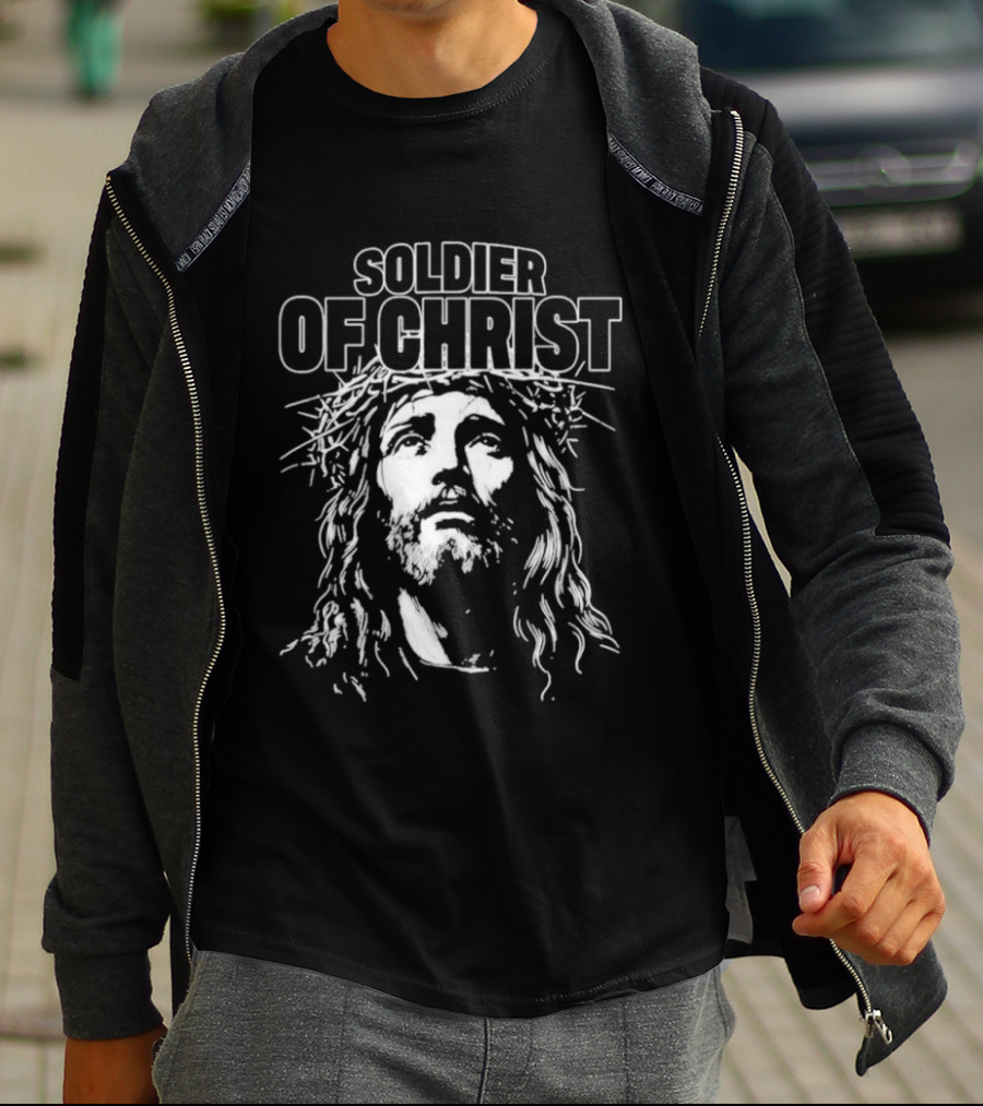 SOLDIER OF CHRIST DefiantLs Jesus Christ Crown Of Thorns T-Shirt