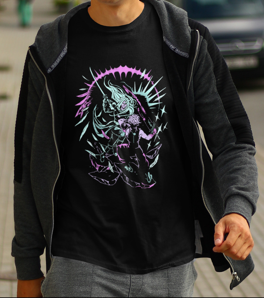 Final Fantasy Seven Seconds Till The End Iconic Battle Scene Cloud And Sephiroth T-Shirt