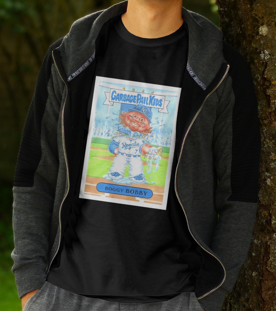 Garbage Pail Kids Boggy Bobby Royals KC Baseball Card T-Shirt