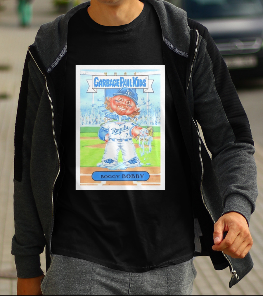 Garbage Pail Kids Boggy Bobby Royals KC Baseball Card T-Shirt