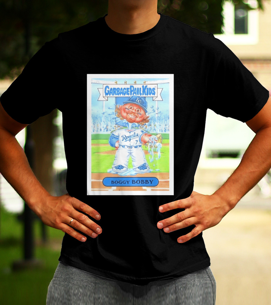 Garbage Pail Kids Boggy Bobby Royals KC Baseball Card T-Shirt