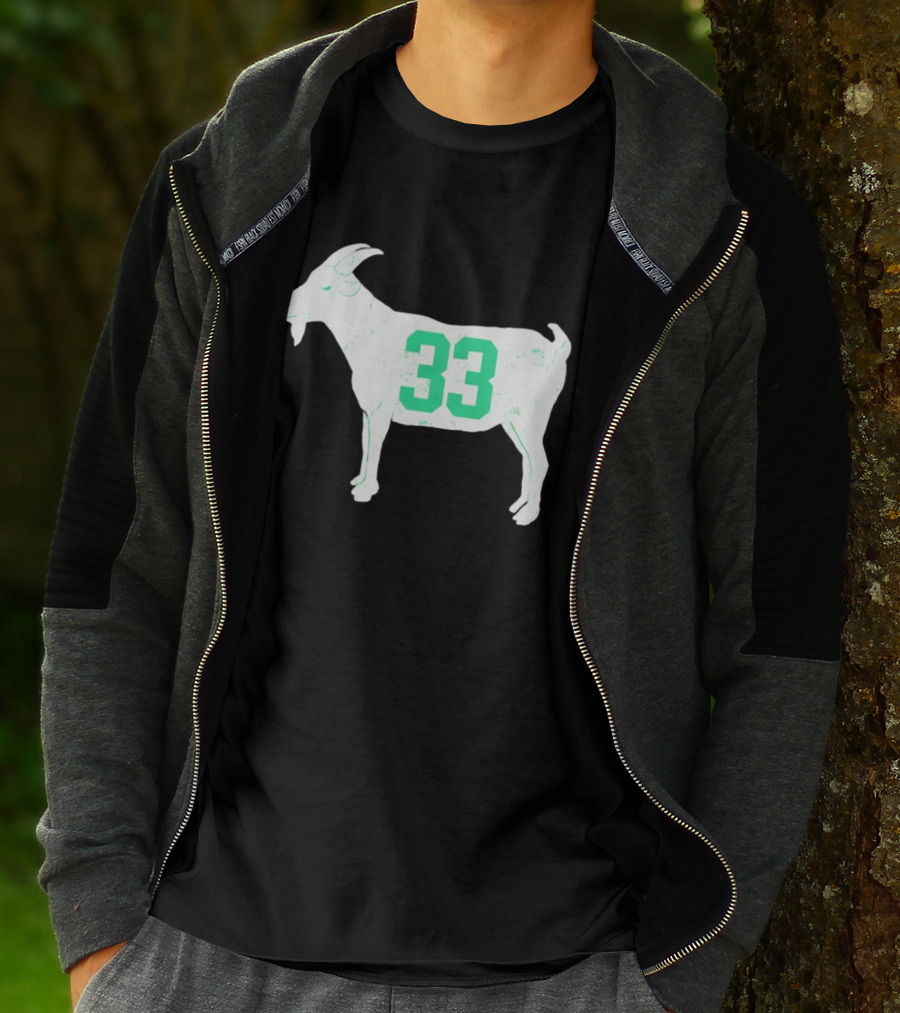 Larry Bird Goat 33 Boston Celtics St Patrick's Day Basketball T-Shirt