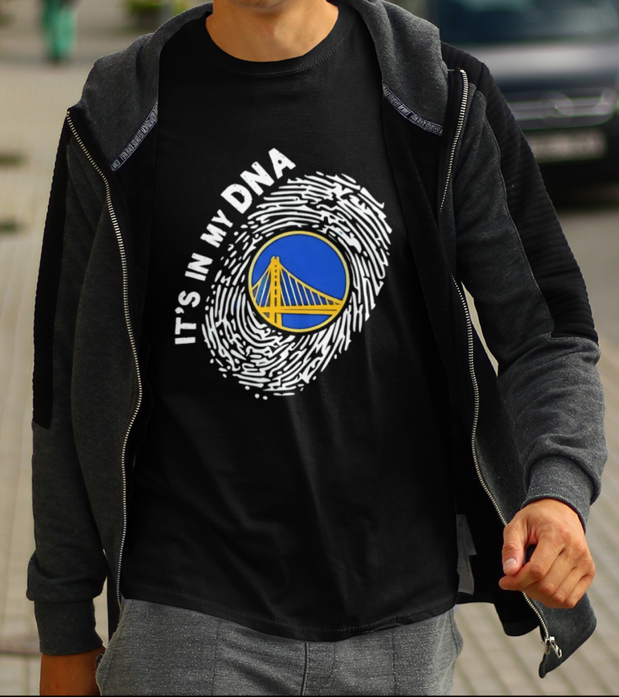 Golden State Warriors It's In My DNA Fingerprint Basketball T-Shirt