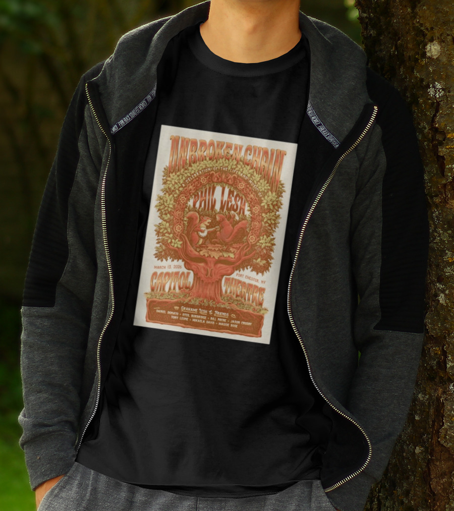 Unbroken Chain Phil Lesh Celebration Grahame Lesh And Friends Capitol Theatre Port Chester NY March 13 2026 T-Shirt