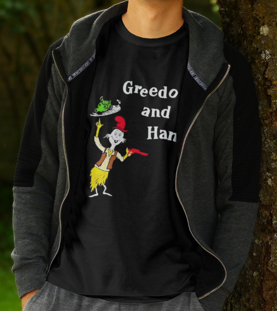 Greedo And Han Dr Seuss Blaster T-Shirt