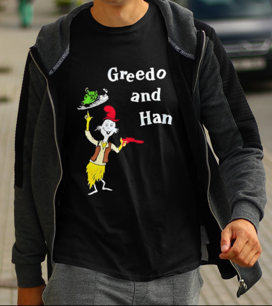 Greedo And Han Dr Seuss Blaster T-Shirt