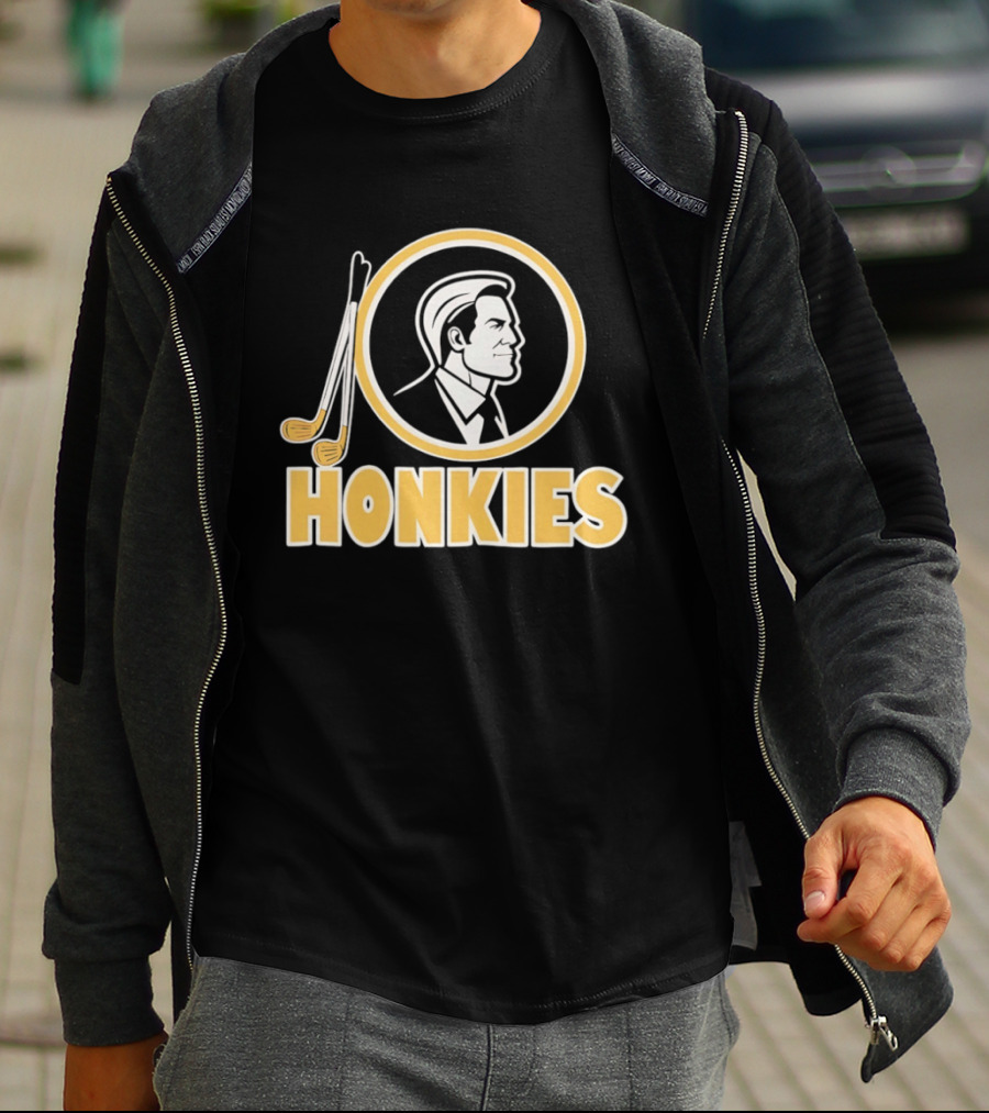 Honkies Washington Commander Golf Icon Circular Motif T-Shirt