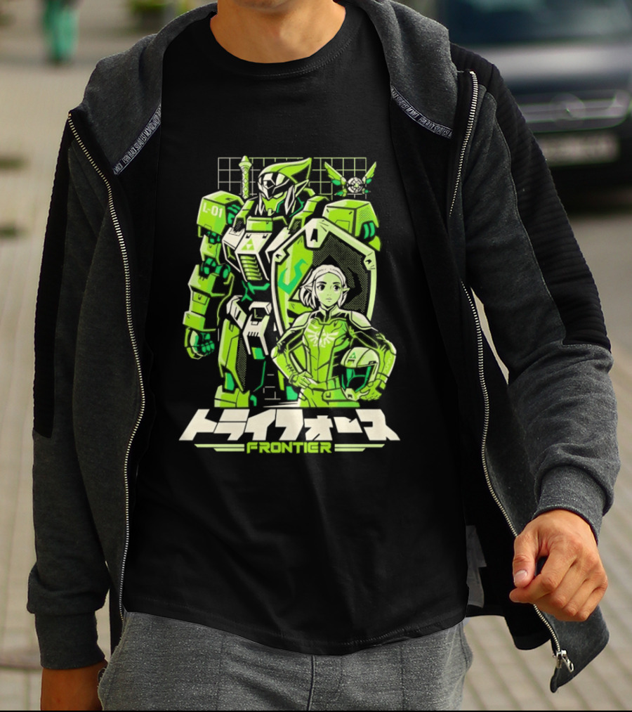 Hylian Mecha Triad Frontier Triforce L 01 Japanese T-Shirt