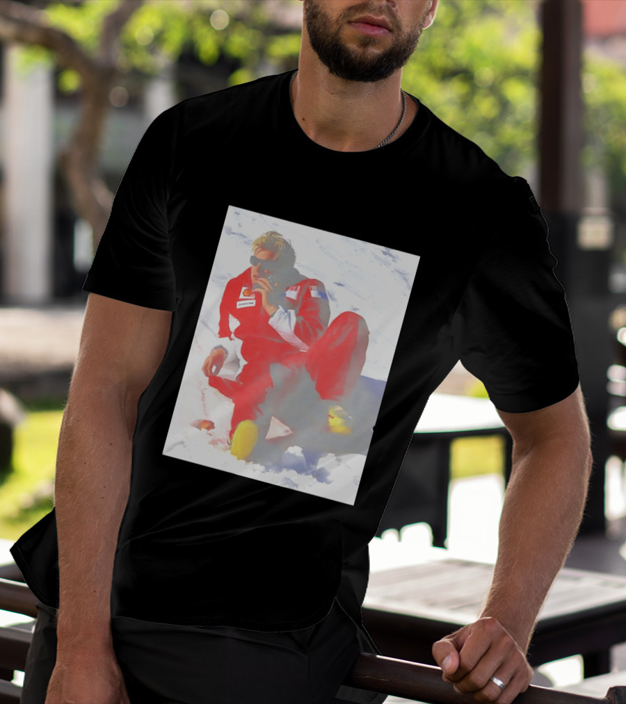 Ice Man Kimi Raikkonen F1 Ferrari Team Racing Legend T-Shirt
