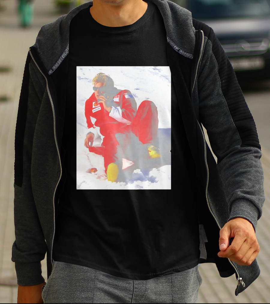 Ice Man Kimi Raikkonen F1 Ferrari Team Racing Legend T-Shirt