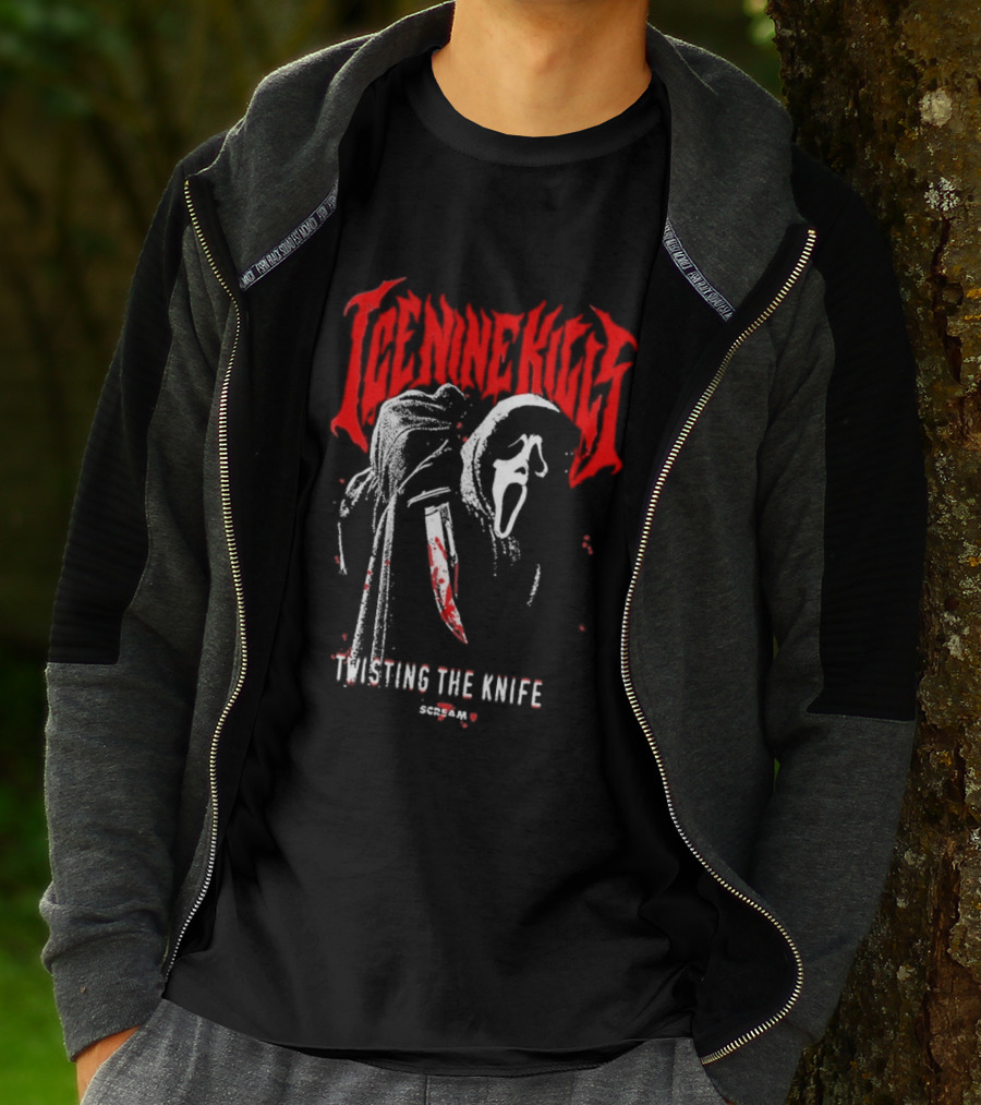 Ice Nine Kills Twisting The Knife Ghostface Scream 7 T-Shirt