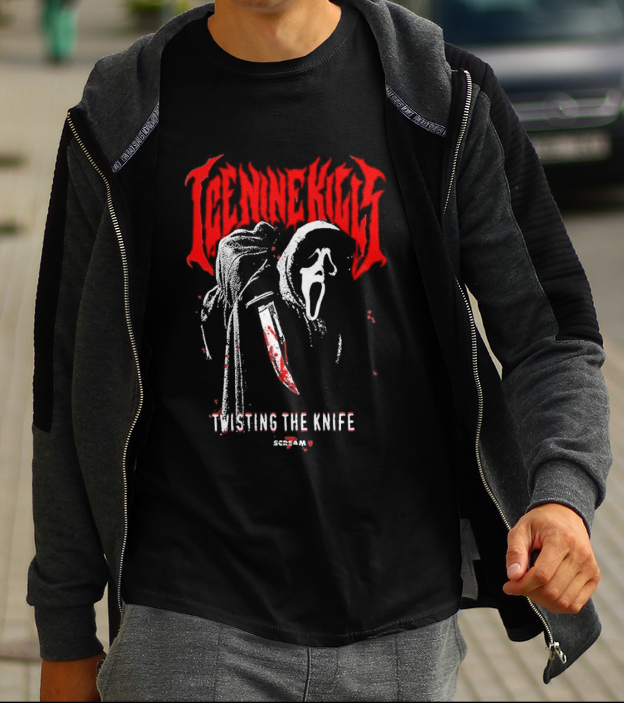 Ice Nine Kills Twisting The Knife Ghostface Scream 7 T-Shirt