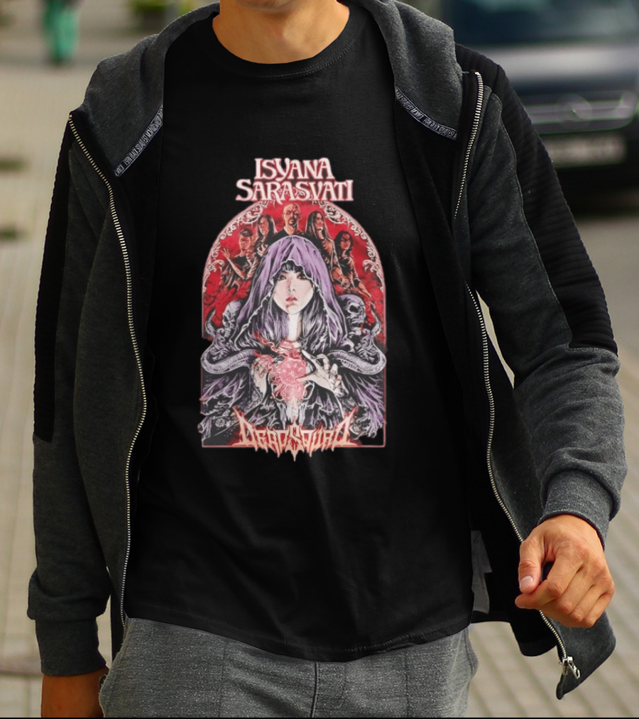 Isyana Sarasvati Deadsquad Collaboration Gothic Band T-Shirt