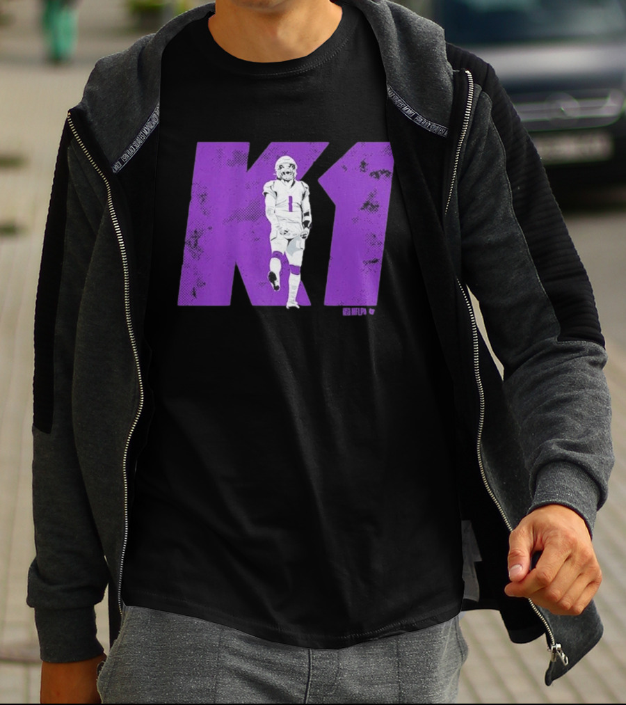 Kyler Murray K1 Purple Football Minnesota Player T-Shirt