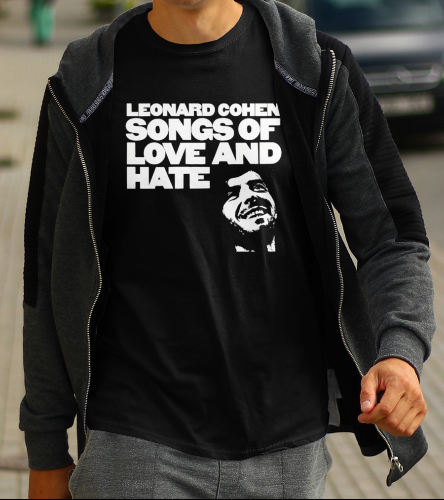Leonard Cohen Songs Of Love And Hate Smiling T-Shirt
