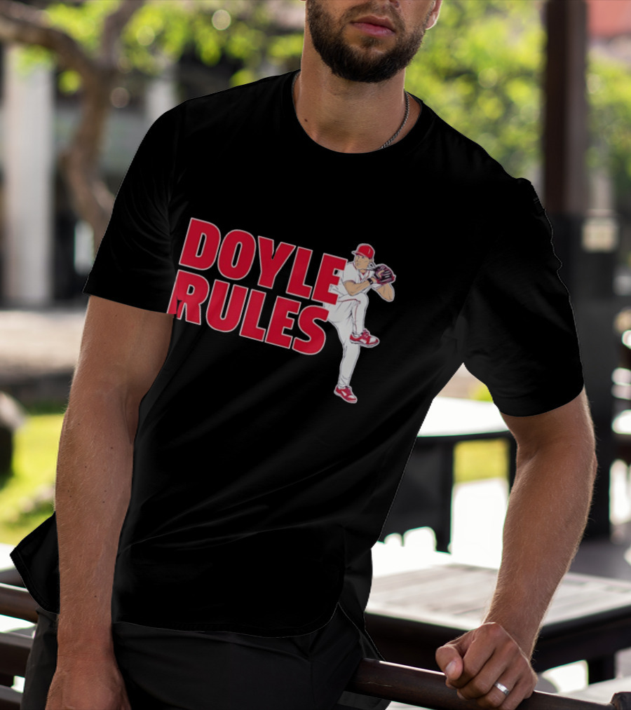 Doyle Rules St Louis Cardinals Pitcher Action T-Shirt