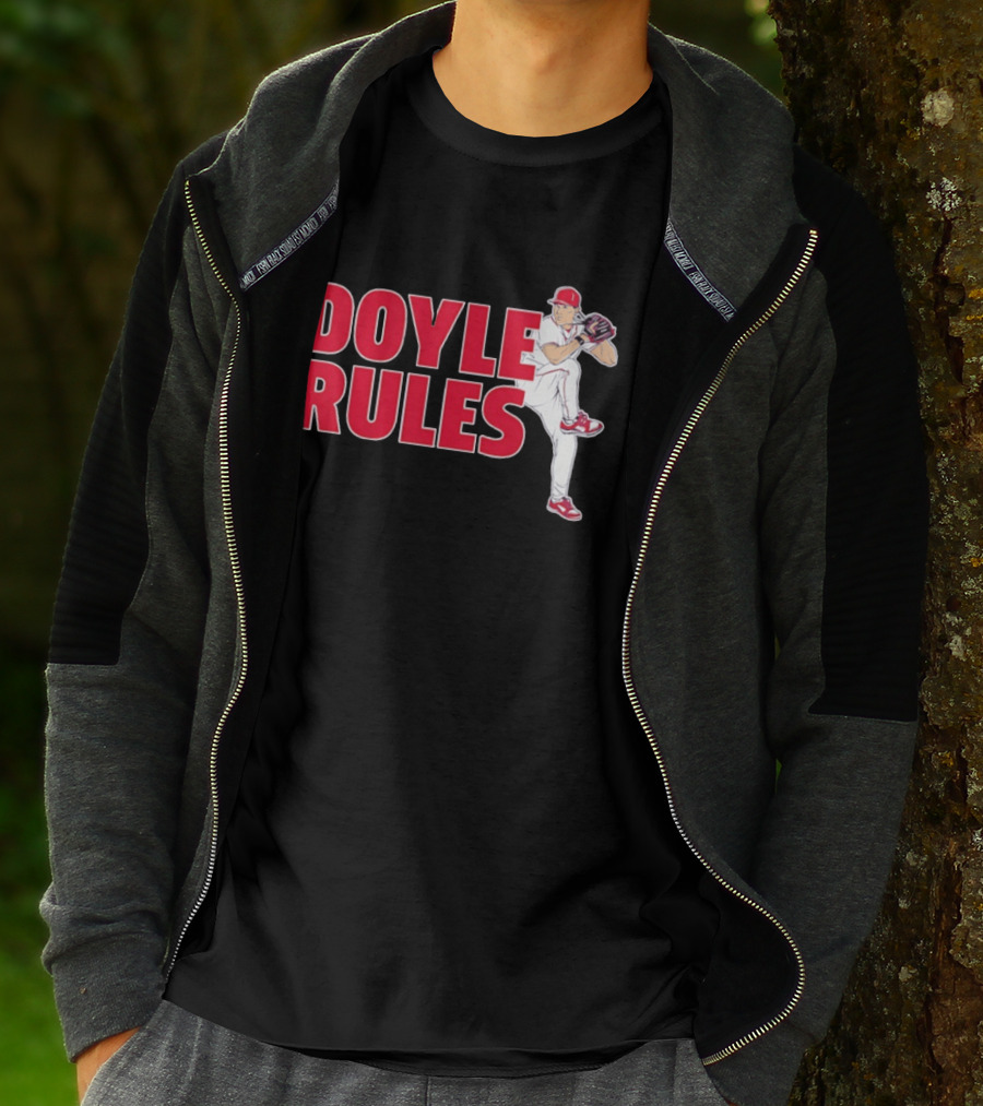 Doyle Rules St Louis Cardinals Pitcher Action T-Shirt