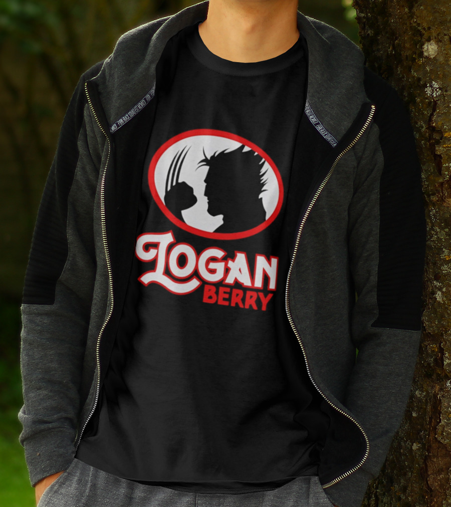 Logan Berry Marvel Wolverine Silhouette Claw T-Shirt