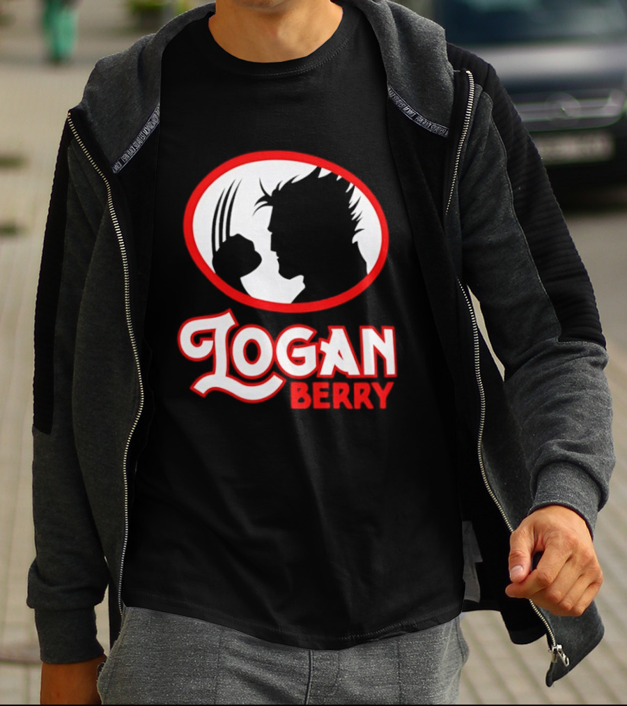 Logan Berry Marvel Wolverine Silhouette Claw T-Shirt