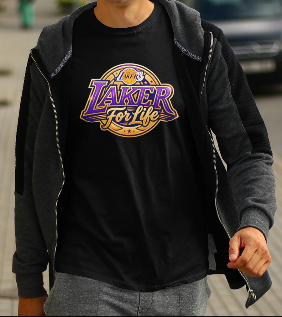 Los Angeles Lakers Laker For Life Basketball Fan Gear T-Shirt