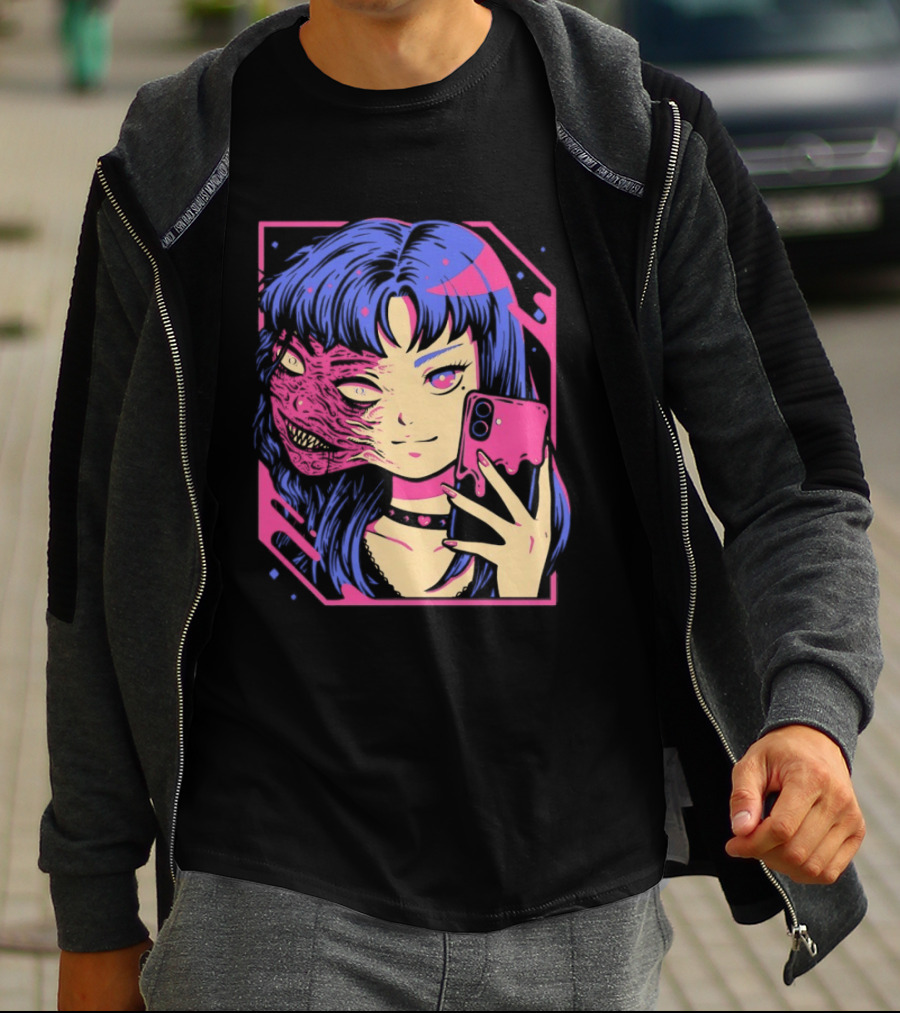 Love Me To Death Again Anime Zombie Aesthetic Pastel Goth T-Shirt