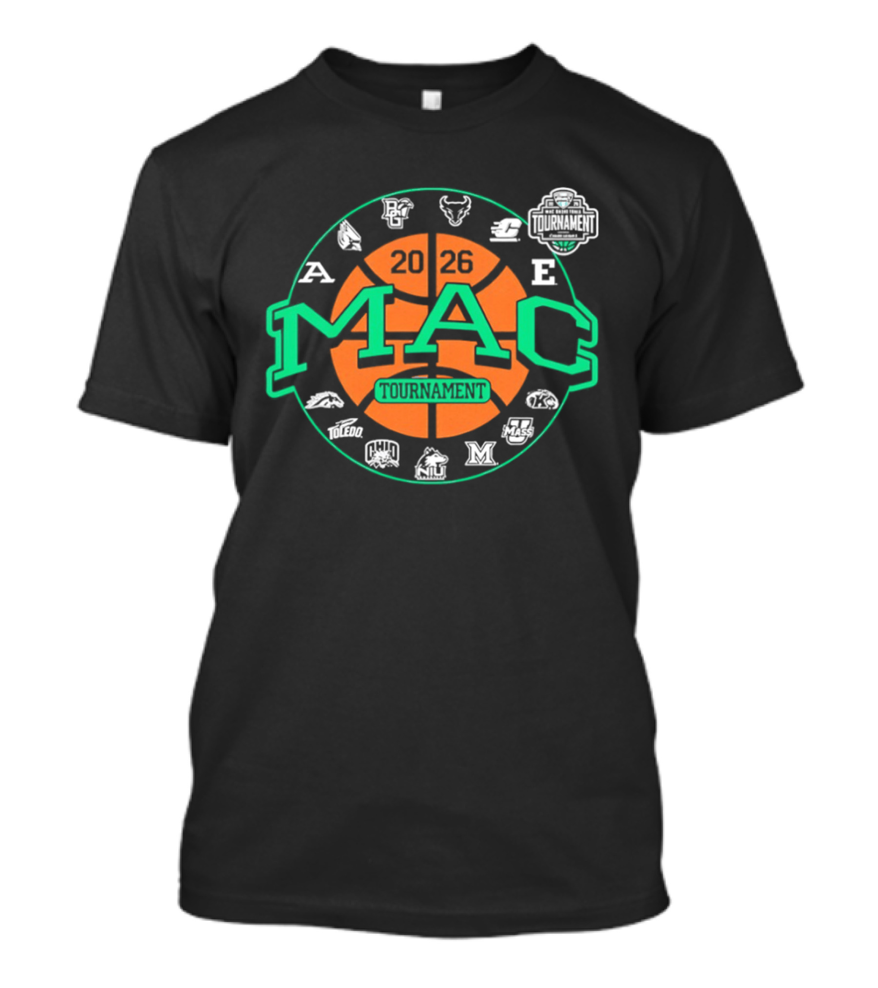 MAC Basketball Tournament Team Emblems And Logos T-Shirt