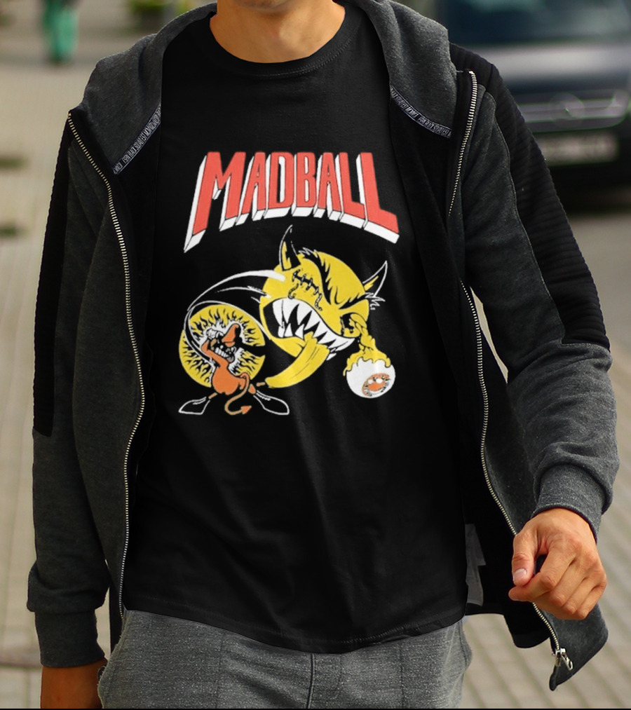 Madball South America Tour March 2026 Yellow Angry Character With Baseball Bat T-Shirt