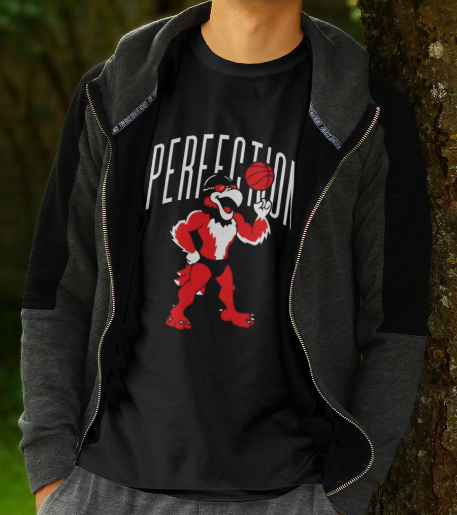 Miami RedHawks Perfection Basketball Bird T-Shirt