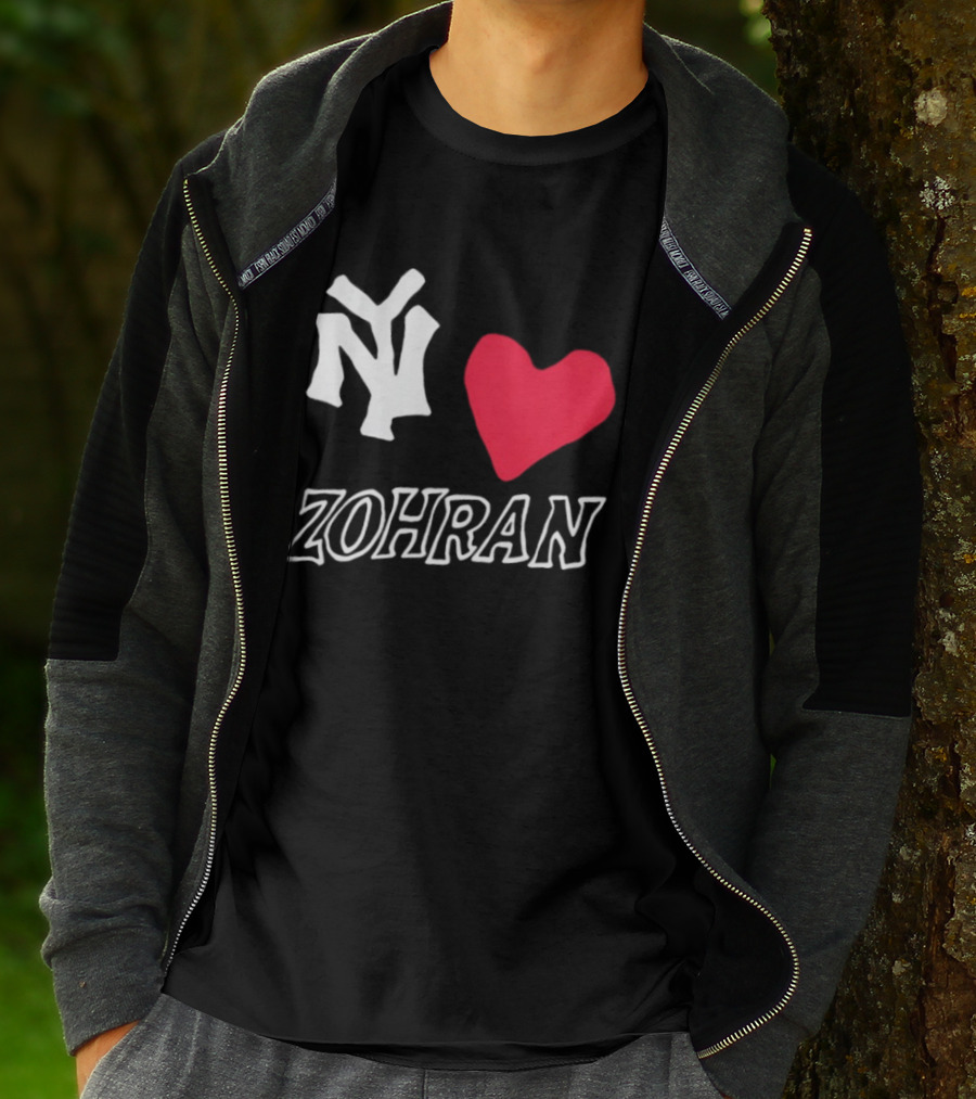 NY Yankees Heart Zohran T-Shirt