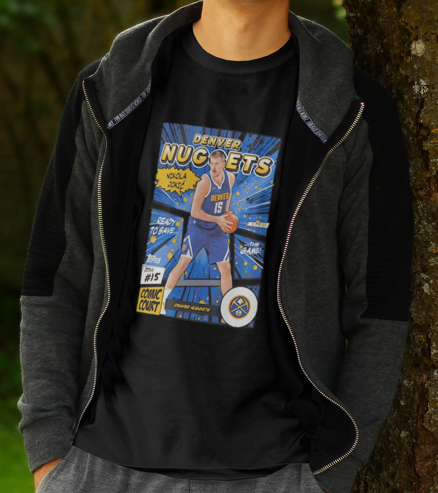 Denver Nuggets Nikola Jokic Comic Court Issue 15 T-Shirt