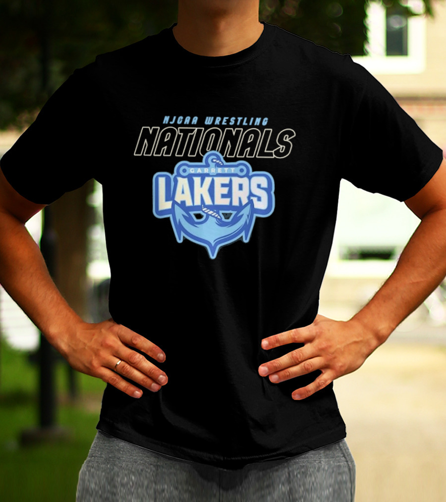 NJCAA Wrestling Nationals Garrett Lakers Anchor T-Shirt