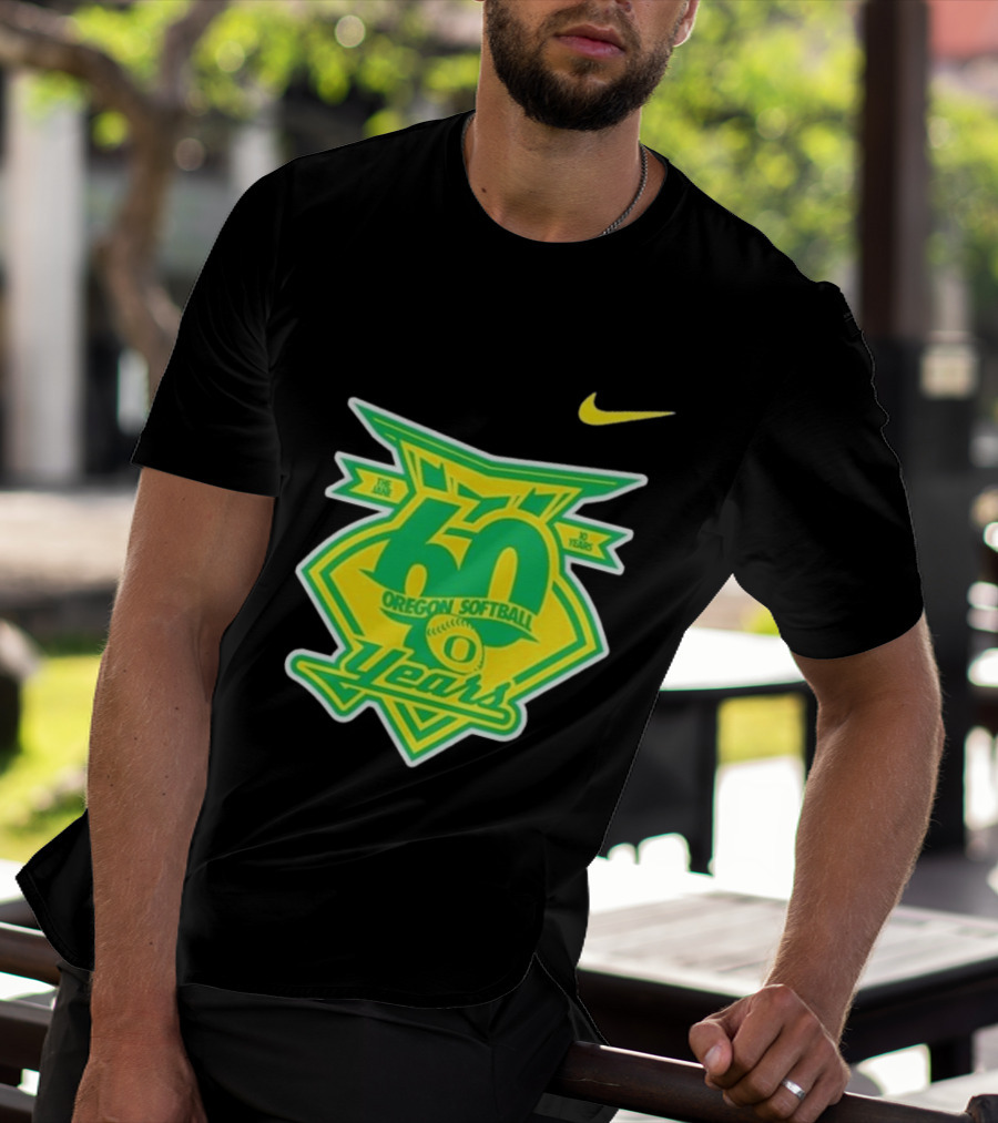Nike Oregon Softball 60 Years Anniversary T-Shirt