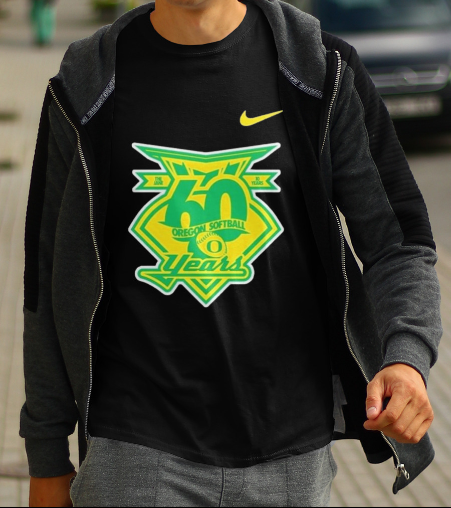 Nike Oregon Softball 60 Years Anniversary T-Shirt
