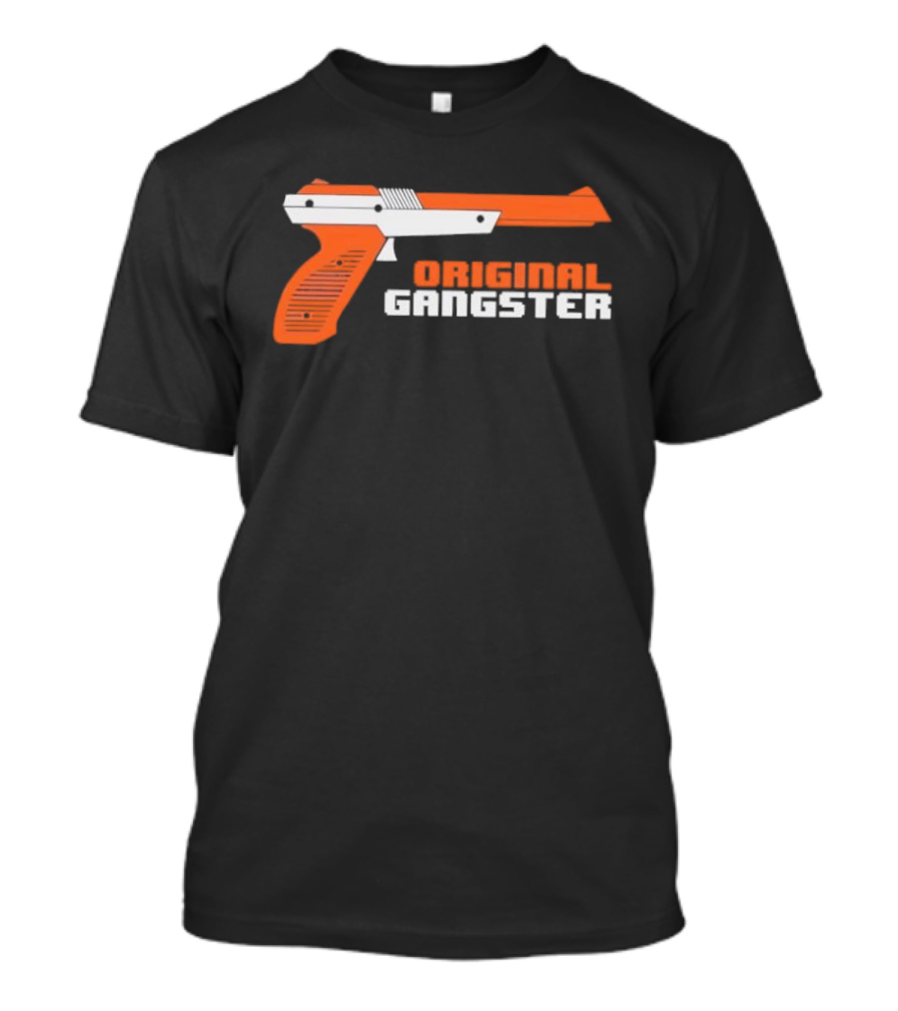 Original Gangster Orange Video Game Zapper Gun T-Shirt