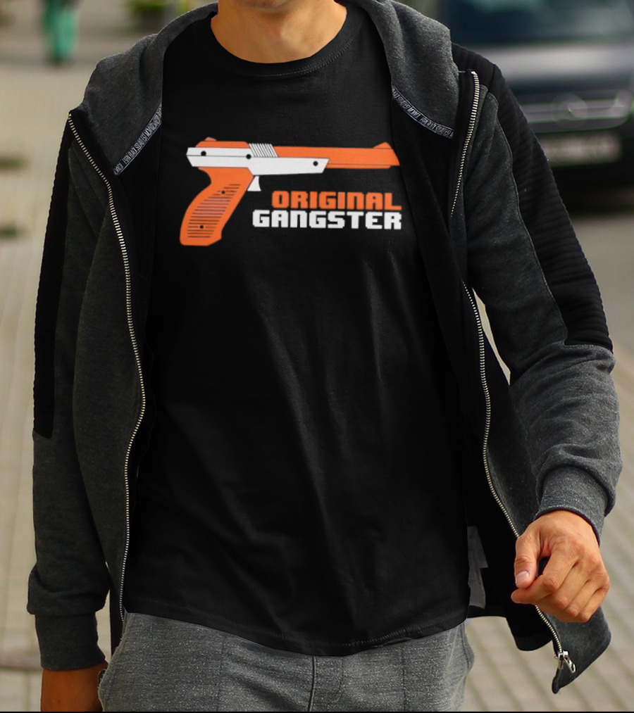 Original Gangster Orange Video Game Zapper Gun T-Shirt