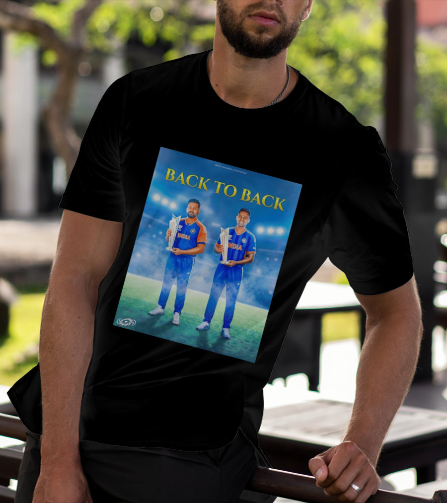 Back To Back India T20 World Cup Rohit Sharma Suryakumar Yadav T-Shirt