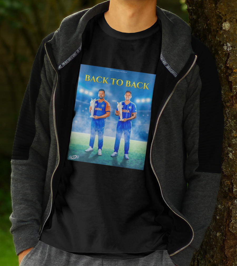 Back To Back India T20 World Cup Rohit Sharma Suryakumar Yadav T-Shirt