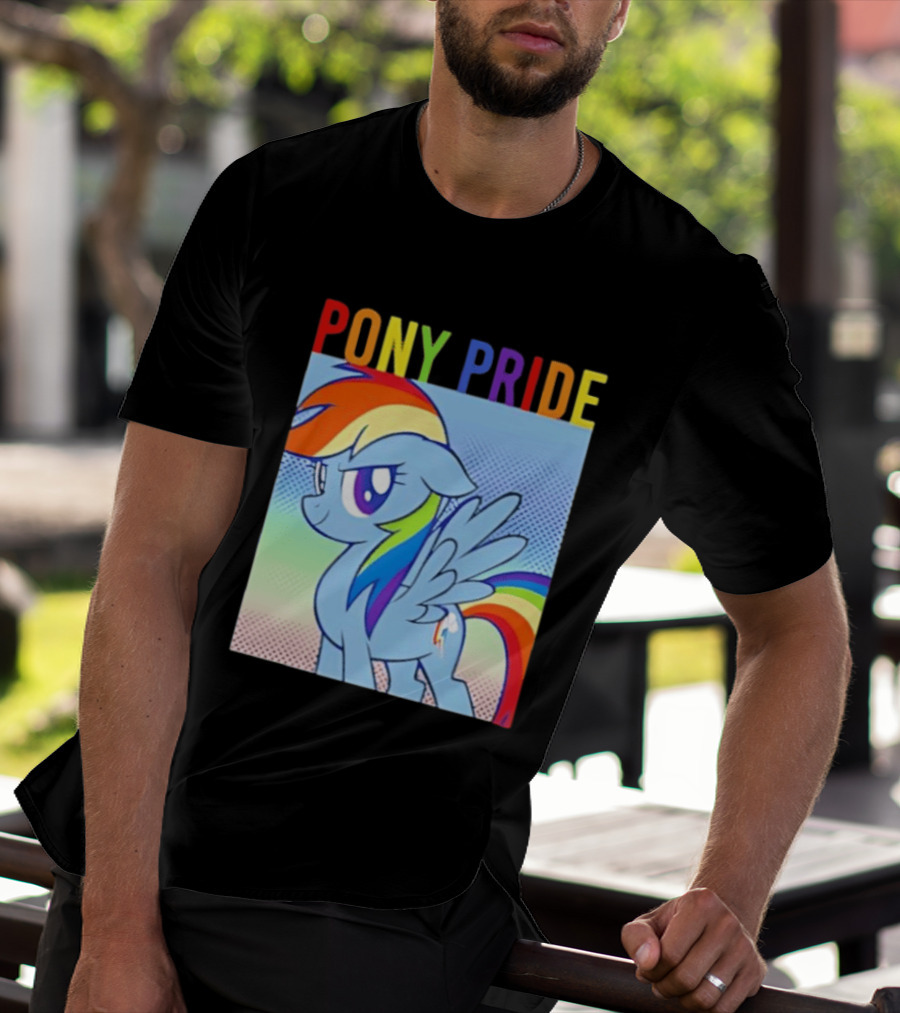 Rainbow Dash Pony Pride My Little Pony Rainbow T-Shirt