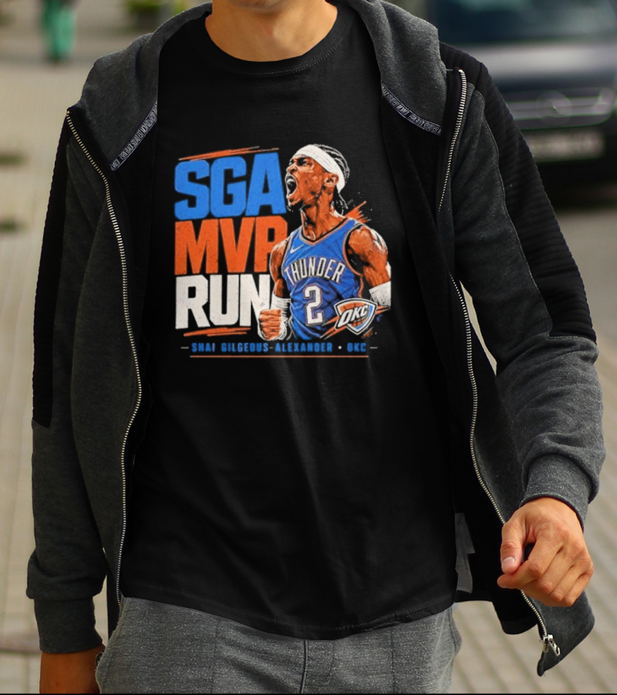 SGA MVP Run Shai Gilgeous Alexander OKC Thunder 2 T-Shirt