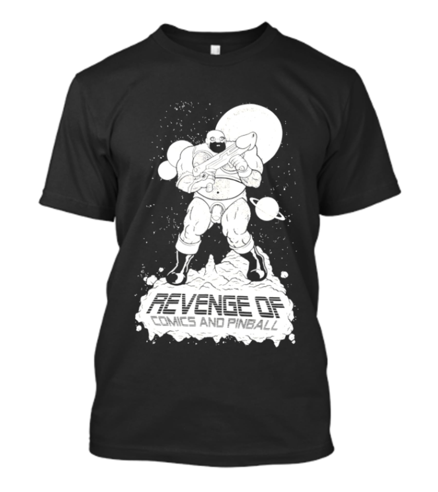 Revenge Of Comics And Pinball Spacesuit Cosmic Warrior Planet Battle T-Shirt