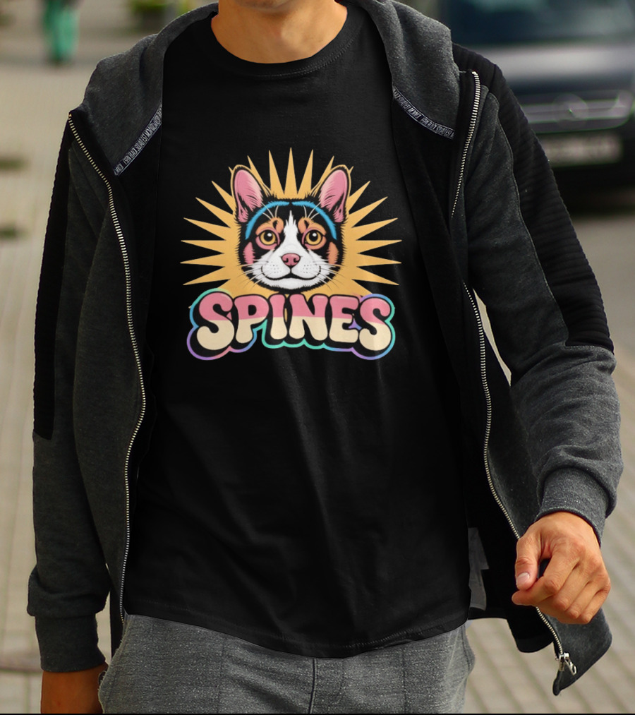 Spines Cat Radiant Sunburst T-Shirt