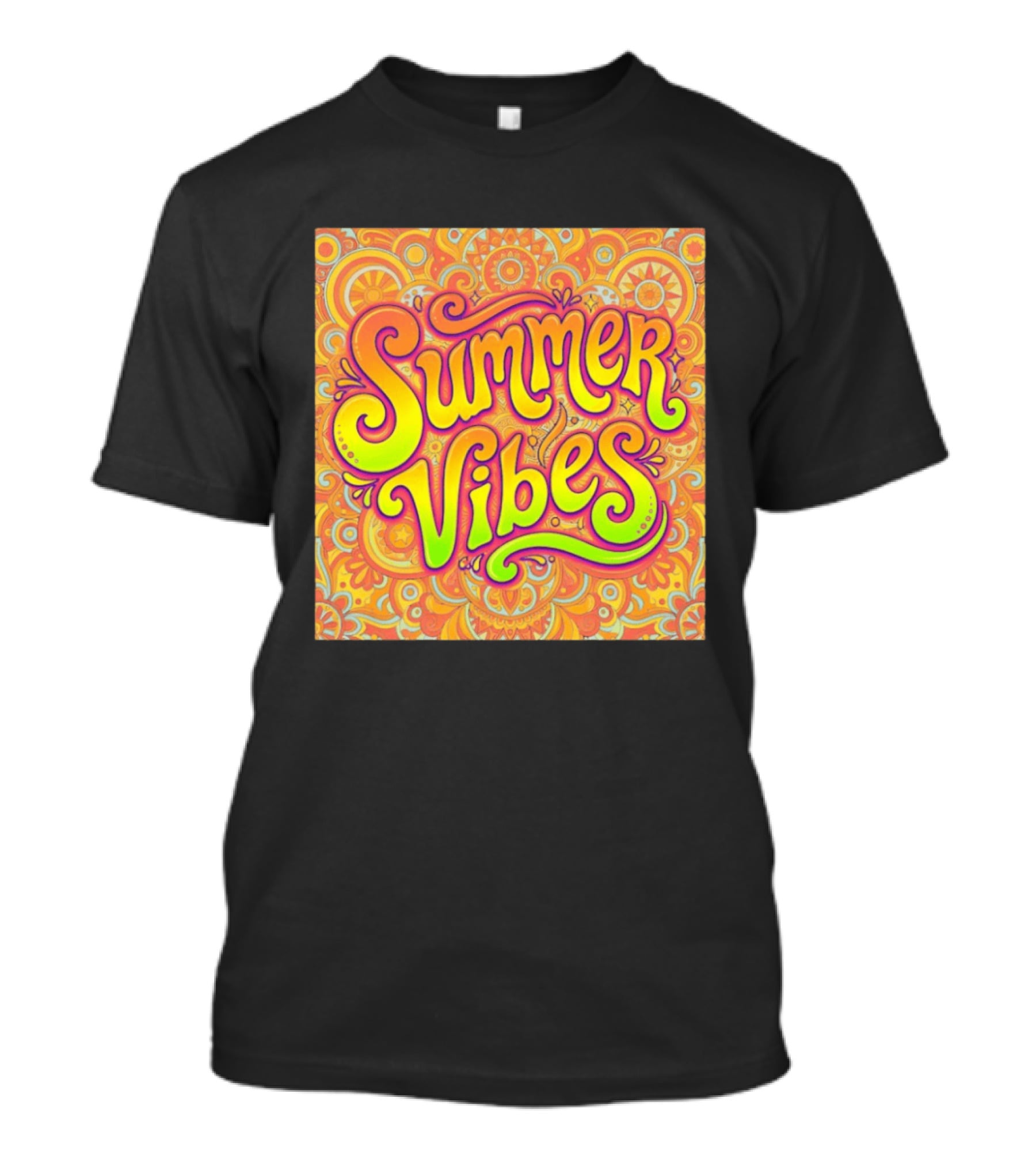 Summer Vibes Psychedelic Groove Floral T-Shirt