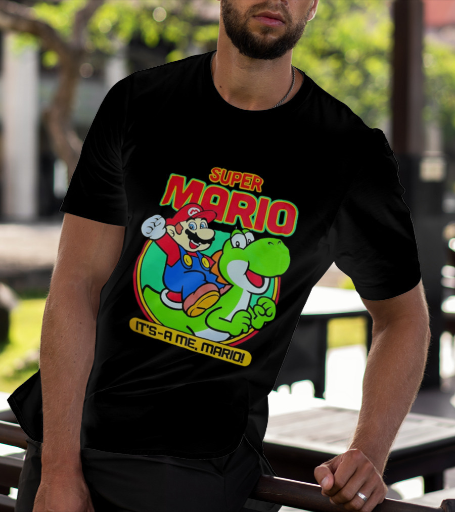 Super Mario Yoshi It's A Me Mario Nostalgic Adventure T-Shirt